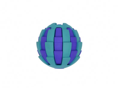 BUDZ Rubber Dog Toy Astro with Treat Hole 2.5" BLUE