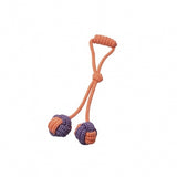 BUDZ Dog Toy Rope Double Monkey Fist-Orange ET MAUVE 15''