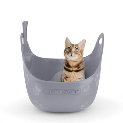 LITTER GENIE Cat Litter Box With Scoop - Grey