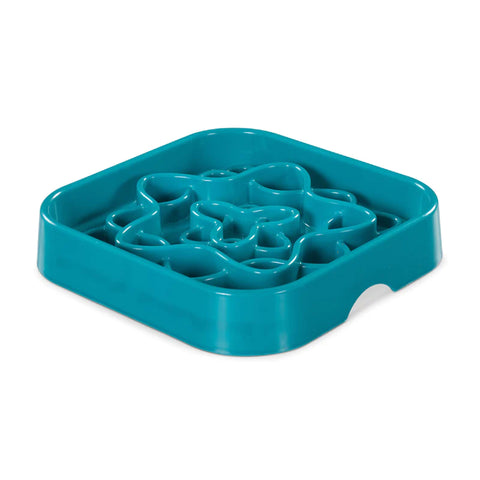 Messy Mutts - Blue Interactive Square Slow Feeder