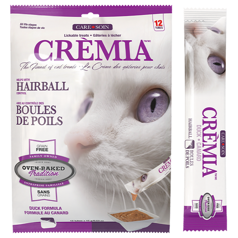 Oven-Baked Tradition Cat Cremia Puree Hairball Duck 180g