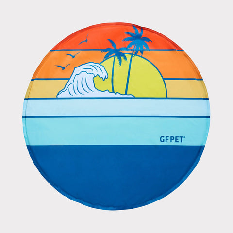 GF PET ROUND ICE MAT DARK BLUE SUNSET L/XL 32"