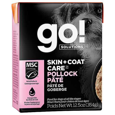 GO! Skin & Coat Pollock Pate 12.5OZ Tetra
