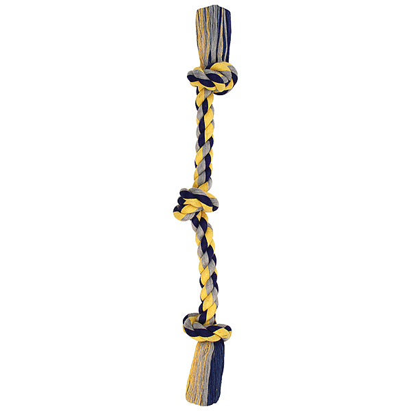 Cotton Rope Tug 3 Knot Colored