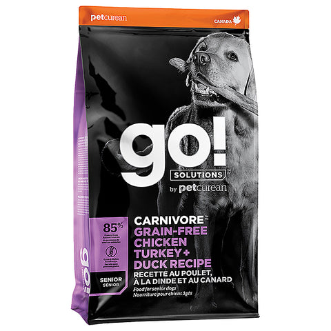 GO! Carnivore GF Chicken Turkey Duck Senior Dog