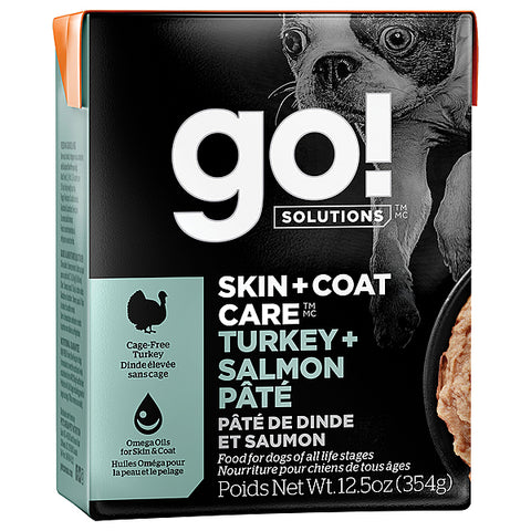 GO! Skin & Coat Turkey & Salmon Pate 12.5OZ Tetra