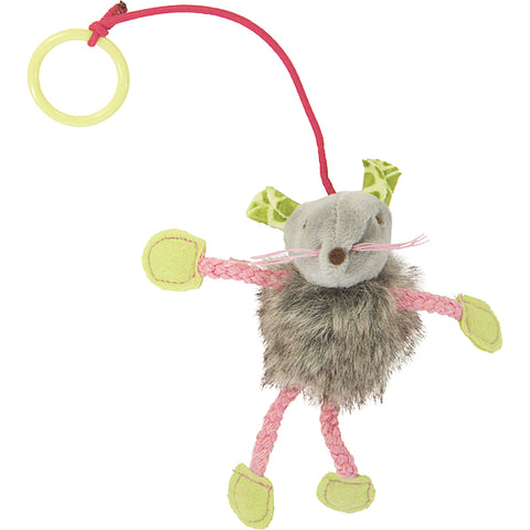 Bouncy Mouse Plush Dangler Catnip Toy | Cat