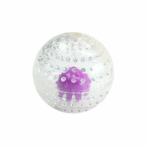 Nubbiez Treat & Squeak Ball Purple Large