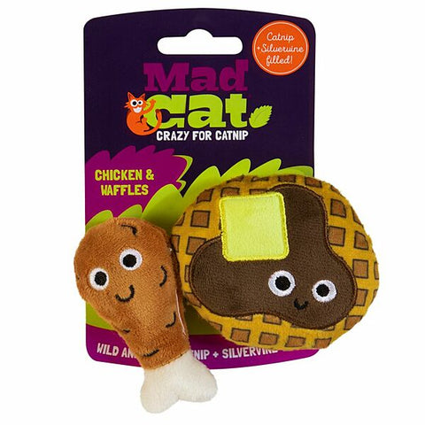 Chicken & Waffles 2 PK Mad Cat Toy