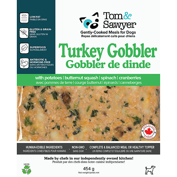 Tom&Sawyer Dog Gently Cooked Turkey Gobbler 454g