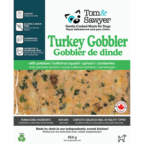 Tom&Sawyer Dog Gently Cooked Turkey Gobbler 454g