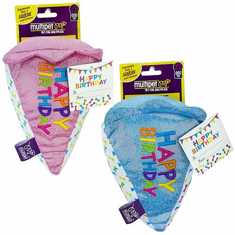 Birthday Cake Slice 6" Assorted Colors