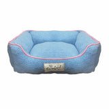 Teddy Fur Cuddler Light Blue 24x20"