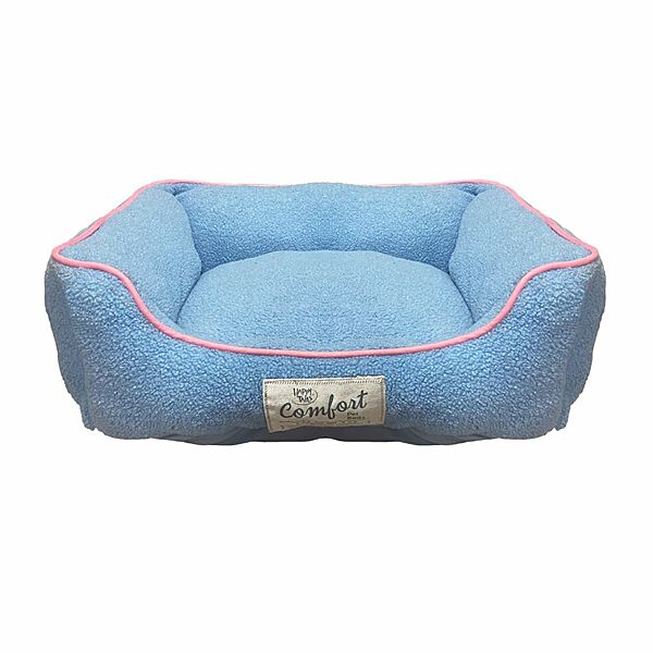 Teddy Fur Cuddler Light Blue 24x20"