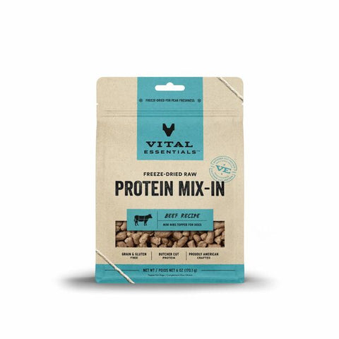FD Raw Protein Mix-In Beef Topper Mini Nibs 6OZ