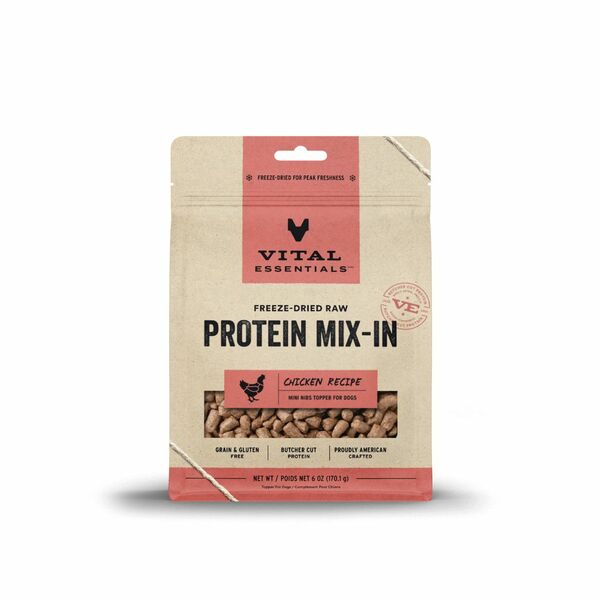 FD Raw Protein Mix-In Chicken Topper Mini Nibs 6OZ