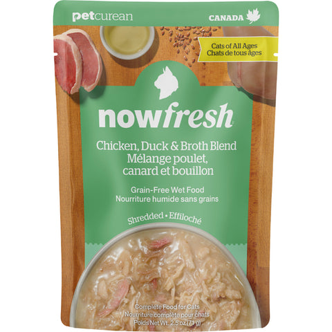 NOW GF Shredded ChickenDuck&Broth 2.5OZ|Cat