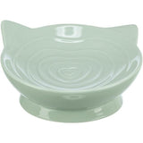 Viviana Elevated Ceramic Bowl Sage 5.5" | Cat