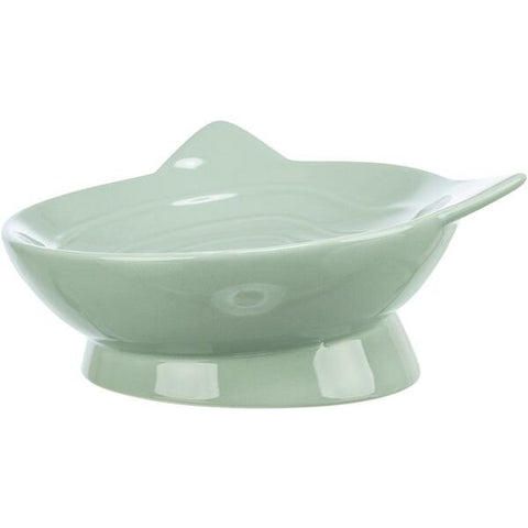 Viviana Elevated Ceramic Bowl Sage 5.5" | Cat