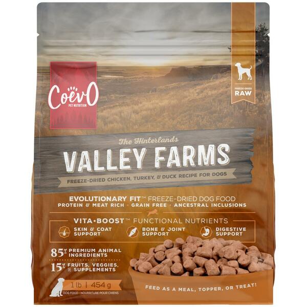 Coevo Freeze Dried Raw Valley Farms Recipe 1LB