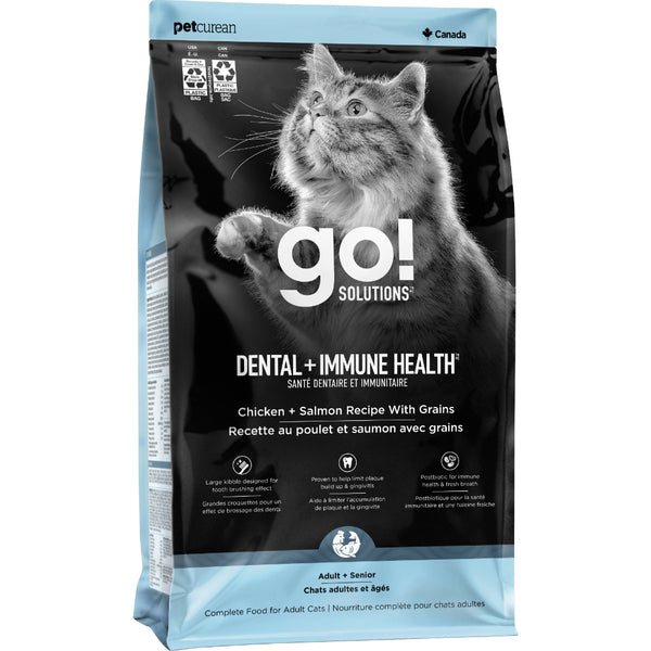 Go! Dental & ImmuneHealth Chkn&Salmon 6LB|Cat