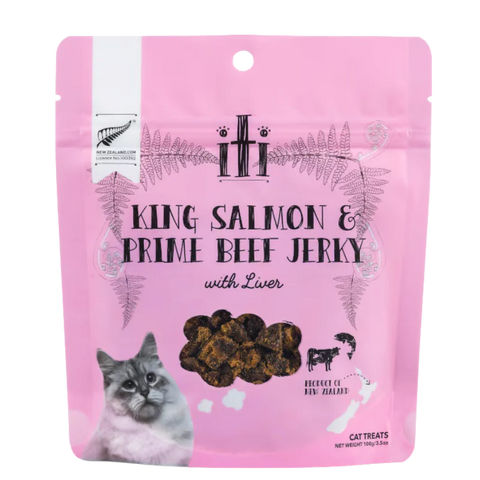 iTi - Treats - Cat - Air-Dried - King Salmon & Beef Jerky - 100g