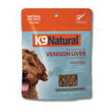 K9 Natural - Treats - Freeze-Dried - Healthy Bites - Venison Liver - 50g