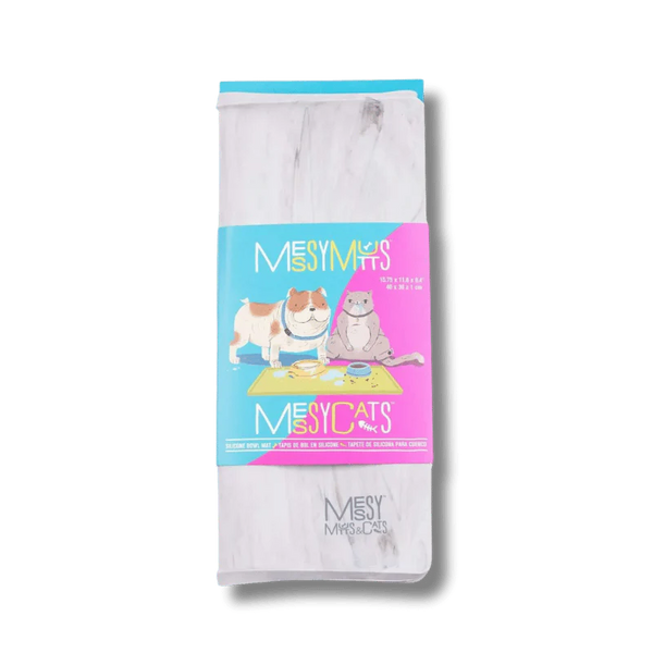 Messy Mutts - Bowl Mat - Raised Edge - Silicone - Marble