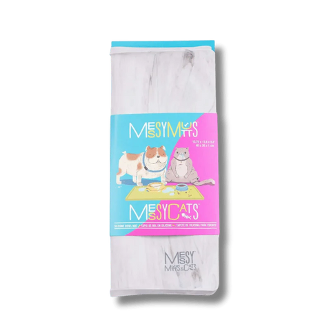 Messy Mutts - Bowl Mat - Raised Edge - Silicone - Marble