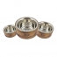 TALL TAILS Designer Bowl/Stainless Steel & Wood Combo