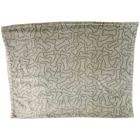 Snuggler Blanket Bones Gray
