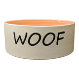 WOOF DISH CORAL 7"