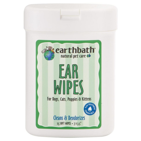 Earthbath Ear Wipes 25 ct