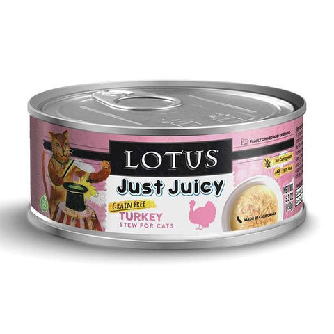 LOTUS JUST JUICY CAN: TURKEY STEW FOR CATS 24/CASE