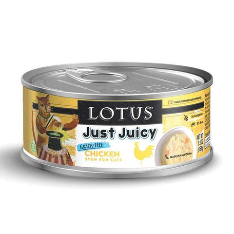LOTUS JUST JUICY CAN: CHICKEN STEW FOR CATS  5.3OZ 24/CASE