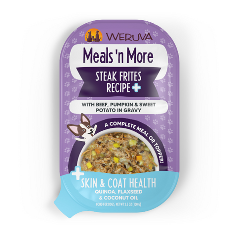 Weruva Dog Meals'nMore Steak Frites+ 3.5oz Cup