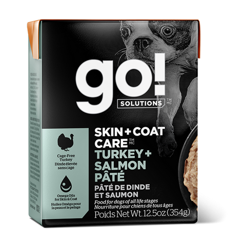 GO! DOG SKIN + COAT CARE Turkey + Salmon Pate Tetra