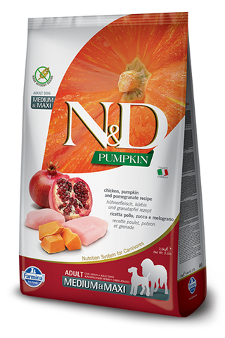 Farmina N&D DOG Pumpkin Chicken & Pomegranate MD & MAX