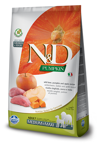 Farmina N&D DOG Pumpkin Boar & Apple MED & MAXI