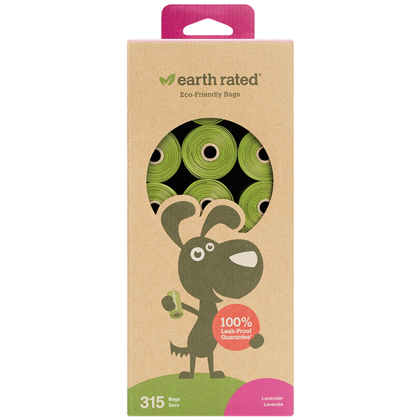 Earth Rated Refill Bags | 21 Rolls 315 Bags