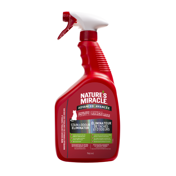 Nature's Miracle Cat Advanced Stain & Odour Remover Spray 946 mL