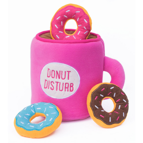 ZippyPaws Burrow Squeaker Toy Coffee and Donutz