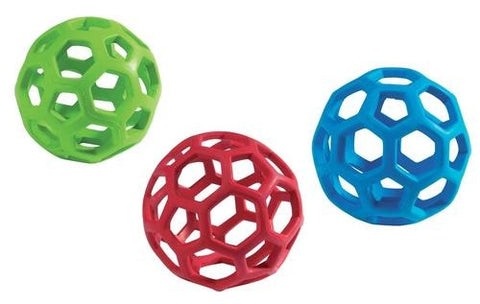 JW HOL-EE ROLLER DOG TOY ASSORTED COLORS
