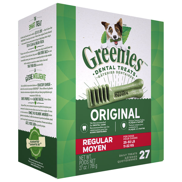 GREENIES DENTAL TREATS: REGULAR 25-50LBS