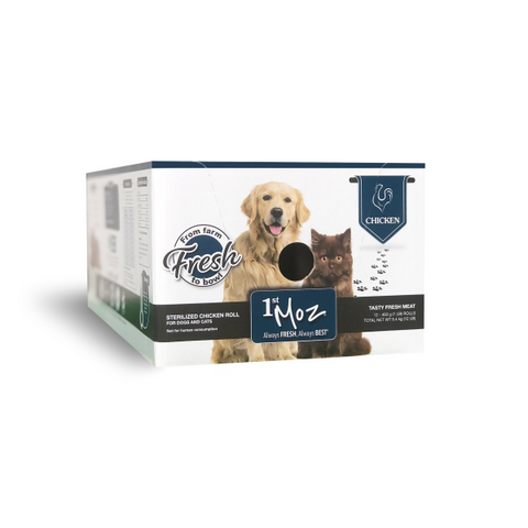 Moz Dog/Cat Raw Food Roll Chicken