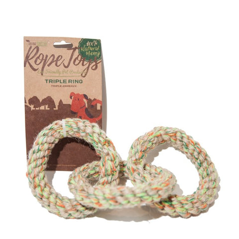 DefinePlanet Triple Ring Hemp Rope S-18cm