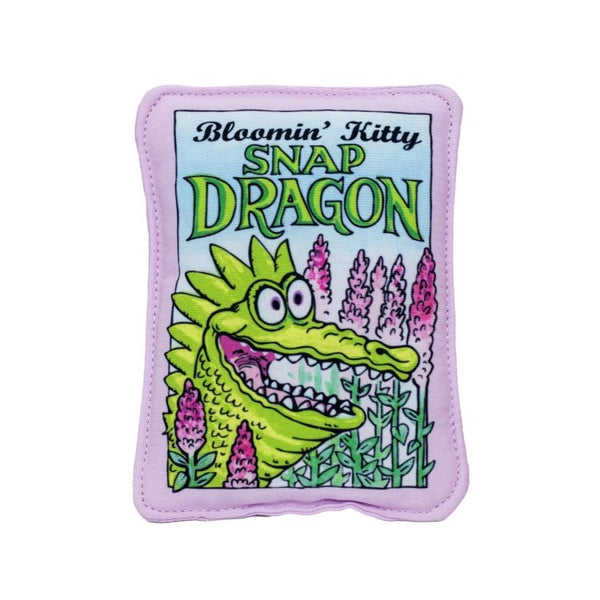 Fuzzu Bloomin Kitty Snap Dragon Seed Packet Cat Toy