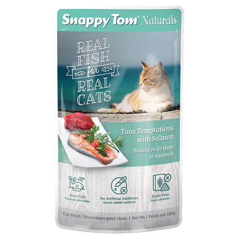 SNAPPY TOM: Tuna Temptations with Salmon 100GM | Cat