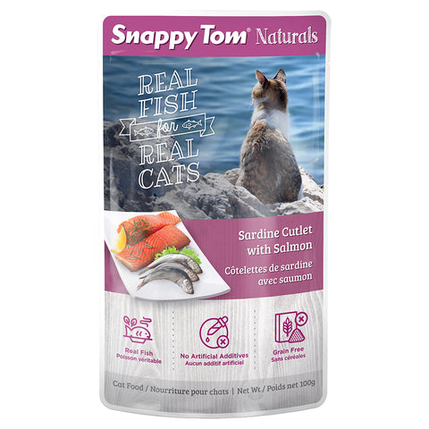 SNAPPY TOM: Sardine Cutlet with Salmon 100GM | Cat