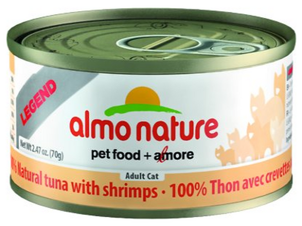 ALMO NATURE CAN: NATURAL TUNA WITH SHRIMP 24/CASE